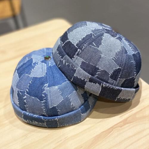 Unisex Docker Sailor Biker Cap Men Adjustable Casual Brimless Skull Loop Beanie Hat Solid Men Hat Summer Gorro Womens Hats