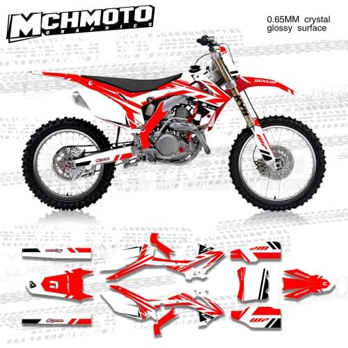 MCHMFG Fairing Sticker for Honda CRF450 250 2013-2017 Graphics Decal Kit for Honda CRF250 450 2013-2017
