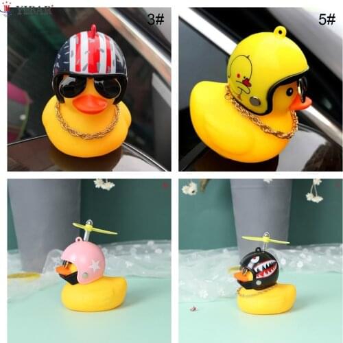 Multi Type Car Goods Gift Wind-breaking Wave-breaking Duck For Car Ornaments Auto Interior Decoration With Lamp/Without Lamp