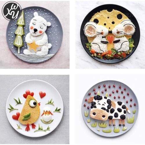 Animal Dishes Diamond Painting for Adult Cartoon Creative Cuisine Diamond Painting Fantasy Full Drill Accessories for Home Decor