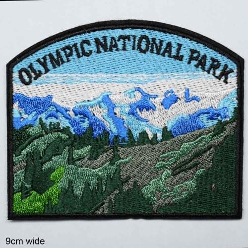 Park Bear Outdoor Iron On Embroidered Clothes Patches For Clothing Stickers Garment Wholesale