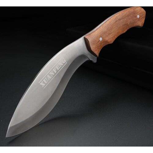 Survival Handmade Knives Outdoor Camping Knife Butcher Knife Hunting Knife Wood Handle Fixed Blade Knife EDC Tools