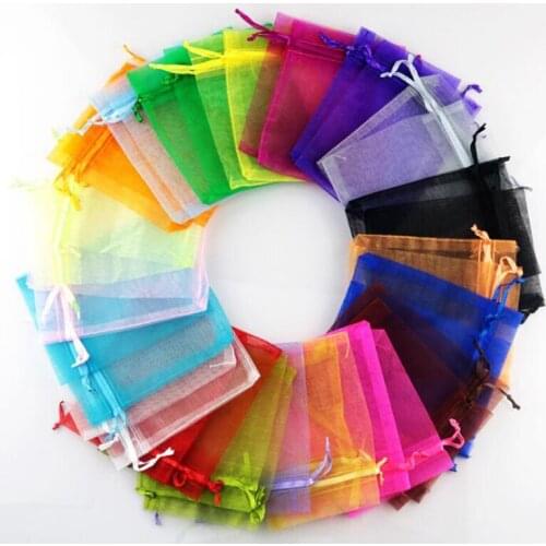 50pcs 15cmx20cm Wedding Favor Jewellery Packing Pouches Candy Bags Gift Bags Organza