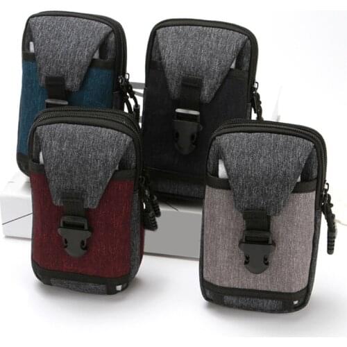 1PC Waist Pack Mens Casual Bag Travel Purse Waterproof Belt Zipper Tactical Outdoor Sport Fanny Multifunction Pack Phone Pocket