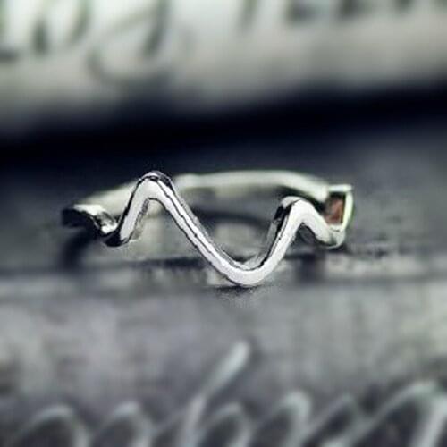 Simple female silver plated rings 5 styles twisted wedding rings lovely fish bone rabbit ear ring Fashion jewelry accessories