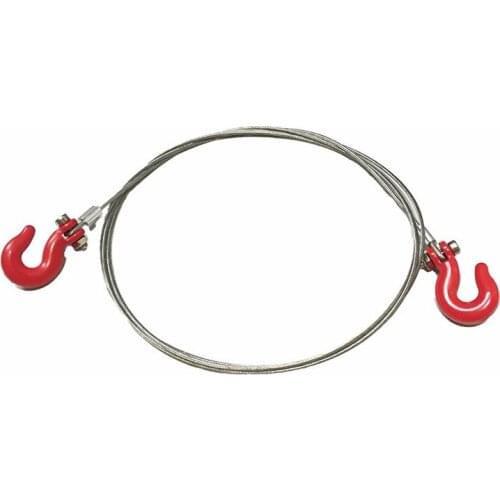 RC Car Wrangler Trailer Hook & Rope Crawler Buggy Climbing Trailer Hook Buckle For 1/10 Scale Model D90 Axial SCX10 TAMIYA CC01