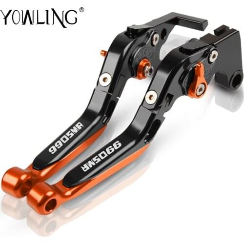 Motorcycle Clutch Brake Lever Aluminum Extendable Adjustable Foldable Levers For 990 SMR 990SMR 2009 2010 2011 2012 2013