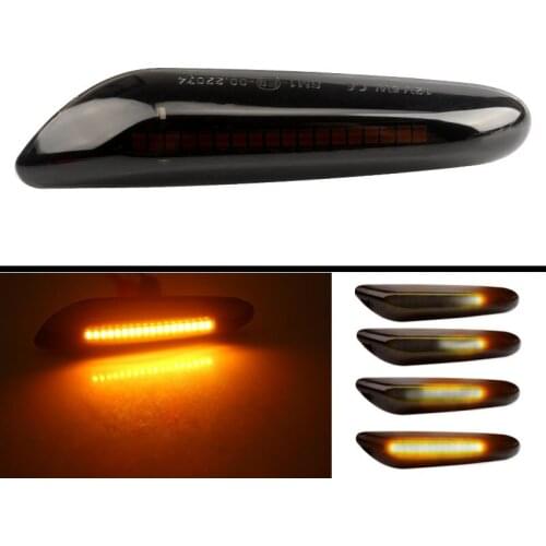 1 Pair Car Turn Signal Lights LED Turn Indicator Blinker Lamp Signal Lamp Side Marker For BMW E90 E91 E92 E93 E60 E87 E82 E46