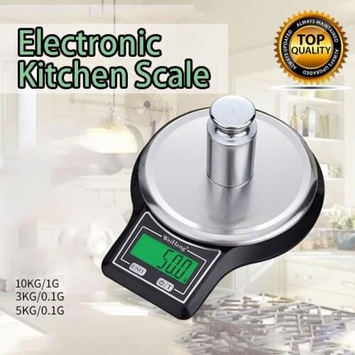 High-Precision Stainless Steel Kitchen Electronic Scale LCD Backlight Electronic Scale for Baking Cooking Household Weigh Scale