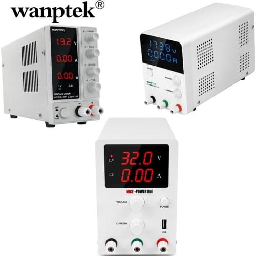 Wanptek DC Lab Regulated Power Supply Adjustable Lab 30V 10A 5A 6A Switching Power Source Voltage Regulator Stabilizers 30 V DIY