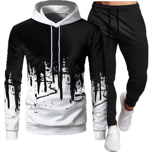 XIKUO Men's Printed Hoodies