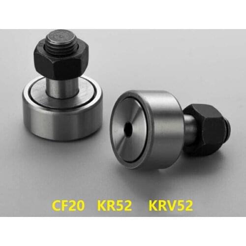 2pcs/lot CF20 KR52 Cam follower Stud type track rollers Needle Roller Bearings KRV52