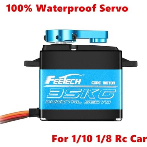 2020 New 100% Waterproof servo 20KG 25KG 35KG high speed metal gear digital RC Car servo baja servo 25T Arm for 1/8 1/10 RC Cars