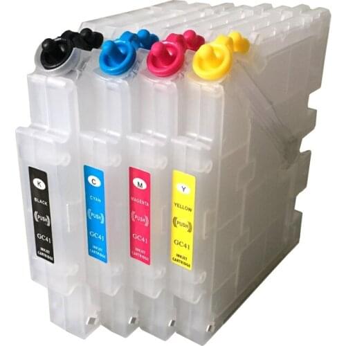 4 pcs GC41 Cartridges empty for Ricoh SG2100 SG2010L SG3120 SG3100 SG3110DN SG3110DNW SG7100 with ARC chips on high quality