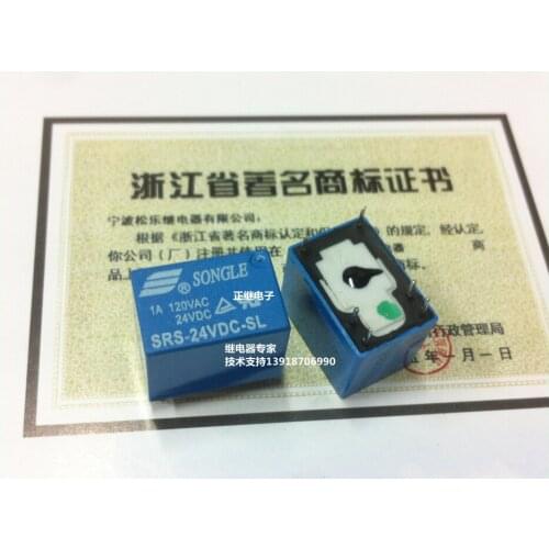 5pcs/lot Relay SRS-24VDC-SL 6PIN 3A 250V 4100 New and original