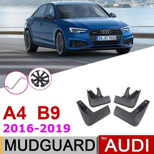 Car Mudflap Fender For Audi A4 B9 2019 2018 2017 2016 4 PCS Front Rear Mud Flaps Guard Splash Flap Mudguards Accessories