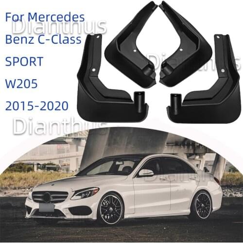 For Mercedes Benz C Class C-Class SPORT Sedan W205 2015-2020 Car Mudguard Anti-splash Anti-Fouling Front Rear Fender Accessories