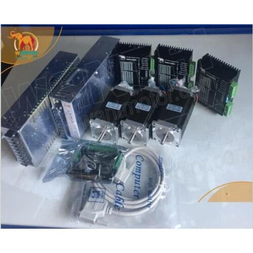 CNC 3Axis Nema 23 Stepper Motor 1.8degree , 428oz-in ,4.2A,WT57STH115-4204A & (DQ542MA driver ) whole CNC Mill Controller kit