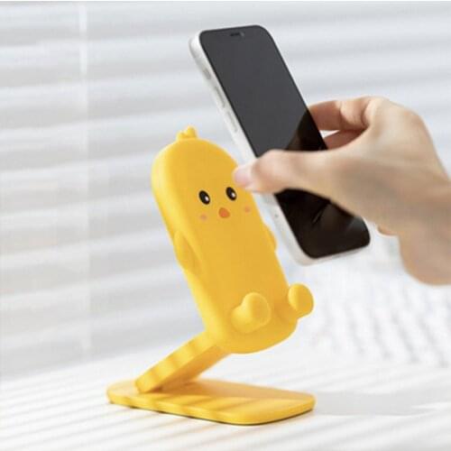 Cute cartoon Phone Holder Desktop Cell Phone Stand Height Angle Adjustable For iPhone 11 12 iPad Lovely animal Tablet Support