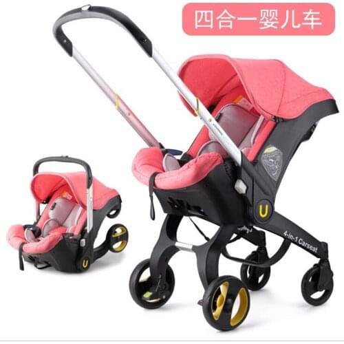Baby basket cart 4-in-1 stroller portable folding bidirectional multifunctional safety seat