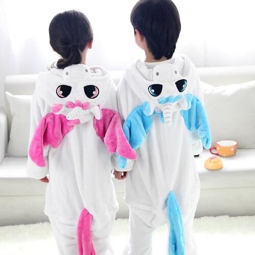 Photography Kid Boys Girls Party Clothes Pijamas Flannel Pajamas Child Pyjamas Hooded Sleepwear Cartoon Animal unicorn Cosplay