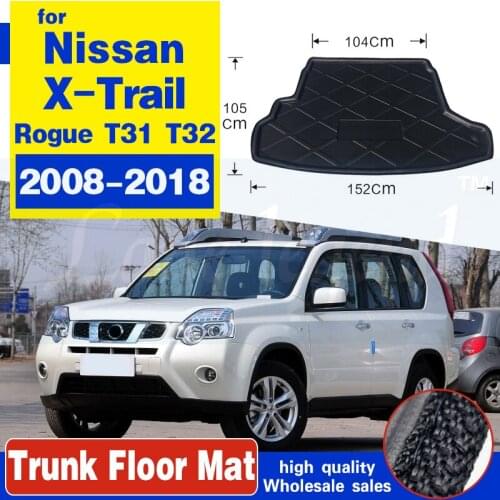 For Nissan X-TRAIL X TRAIL T31 T32 2008-2018 Car-styling Car Rear Boot Liner Trunk Cargo Mat Tray Floor Carpet Mud Pad Protector