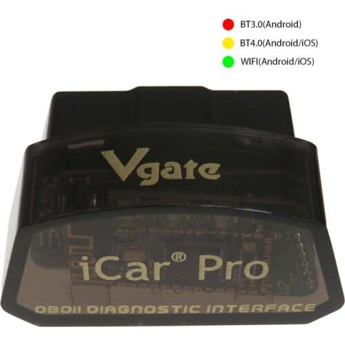Elm327 WIFI Vgate iCar Pro OBD2 Diagnostic Scanner For Android/IOS iCar Pro ELM327 Bluetooth3.0/4.0 OBD 2 Car Diagnostic Tools
