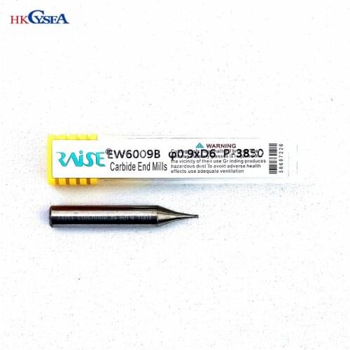 Raise 4-blade Tungsten Steel End Mill Cutter 0.9mm 1.0mm 1.2mm 1.5mm 2.0mm 3.0mm for Drill Bits Key Cutting Copy Making Machine