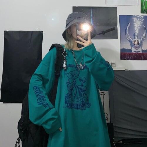 Maxxo Japanese Cartoon Anime T-Shirt Female Kawaii Vintage Couple Kpop Grunge Clothes emo Gothic Aesthetic clothes For Teenagers