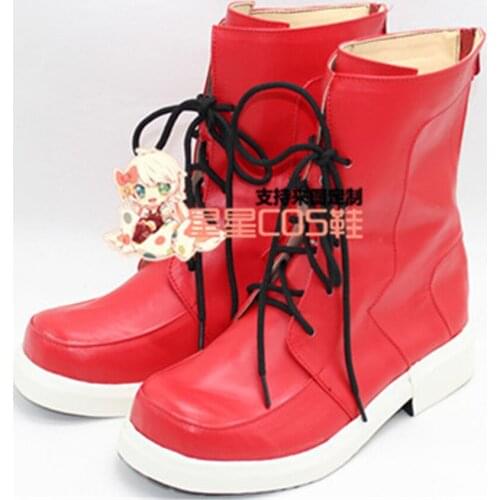 Boku no Hero Academia Midoriya Izuku Red Short Adult Cosplay Shoes Boots X002
