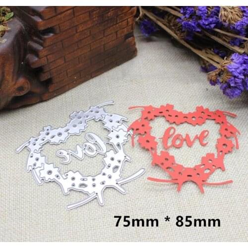 LOVE Cutting Dies for Scrapbooking Metal Stencil Paper Cards Embossed Decorative Craft Die Cut