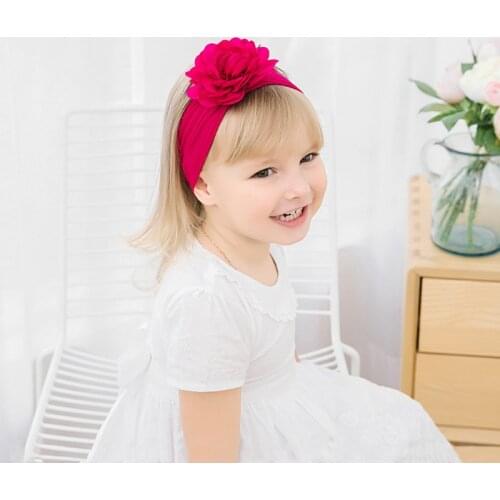 Soft Headband Stretch Nylon Hair Accessories 16*8cm for 0-6years Child Baby Girls Newborn Kids Princess Elastic Headwrap