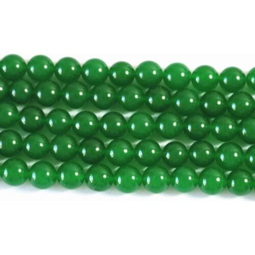 Natural Top Quality Natural Stone Malaysia Jades Chalcedony 4mm 6mm 8mm 10mm 12mm Round Loose Diy Beads Findings 15 Inches B24