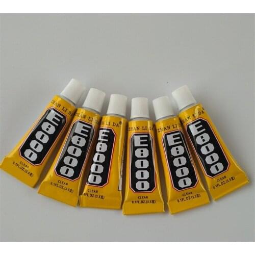 New 200Pcs/lot 3ml Clear E8000 Glue Epoxy Resin For Glass Crystal Jewelry Fabric Diy Adhesive Rhinestones Free shipping