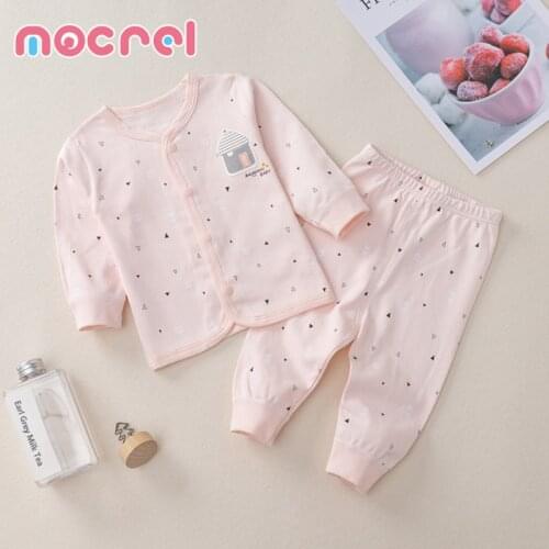 Autumn Childrens Underwear Suits Baby Autumn Long Johns Double-Sided Cotton Pajamas Childrens Clothing Girls Clothing Boy Baby