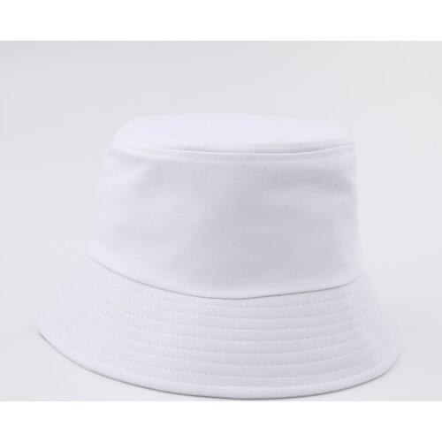 New Unisex Cotton Bucket Hats Women Summer Sunscreen Panama Hat Men Pure Color Sunbonnet Fedoras Outdoor Fisherman Hat Beach Cap