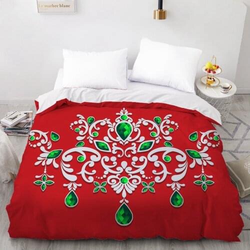 3D HD Printing Custom Duvet Cover Comforter/Quilt/Blanket case Adult Queen King Bedding 200X200 220x240 Wedding Red Bedclothes