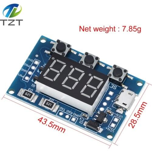 DC 5-30V/Micro Usb 5V Power Independent PWM Generator 2 Channel Dual Way Digital LED Duty Cycle Pulse Frequency Board Module