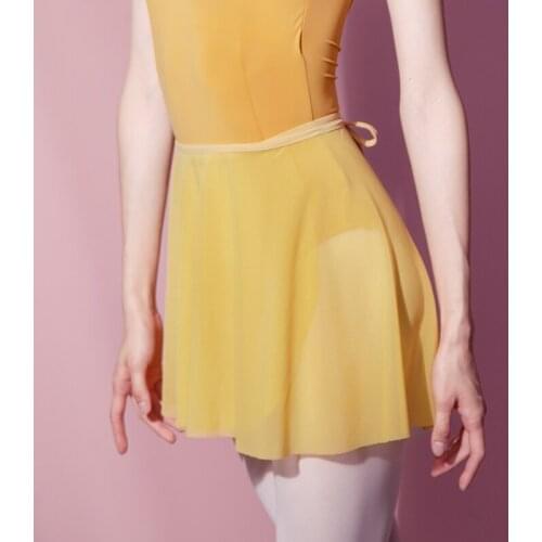 Sheer Ballet Skirt Women Ballerina Clothes Wrap Skirt Classical Dancewear Lyrical Dance Costume Fairy Dancer Outfit JL3447