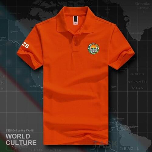 Republic of Uzbekistan UZB polo shirts men short sleeve white brands printed for country 2018 cotton nation emblem new fashion