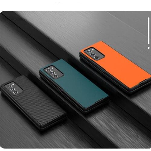 Ultra-thin Phone Cover Protective Case All-inclusive Leather Cover Protective Shell for Samsung Galaxy Z Fold2 Mobile Phone Case