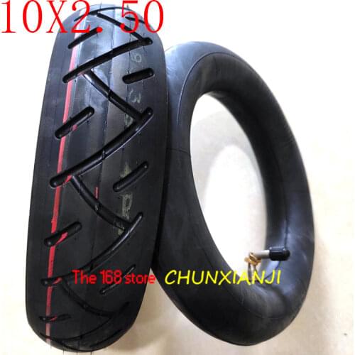 Lightning Delivery 10x2.50 Tube Tyre CST 10 Inch 10*2.50 Electric Scooter Inner Tube Outer Tube Explosion-proof Advanced Tire