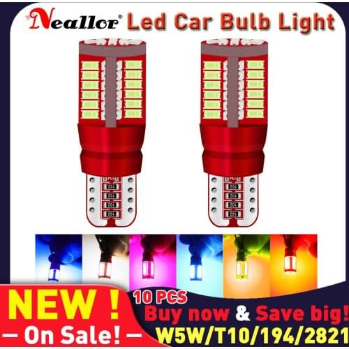 W5w T10 Led Canbus 2825 194 168 2821 2827 5w5 Side Lights Bulb On Car Auto Interior Diode Lamps For Ford s c Max Focus 2 3 Mk3 6