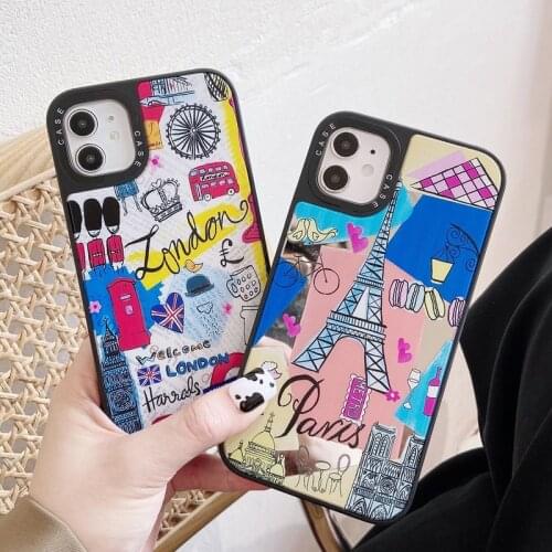 3D London Building Tower Mirror Case For iphone 12 Mini 11 Pro Max XS XR 11Pro 12Pro 7 8 Plus 6S X Luxury Cases Phone Back Cover