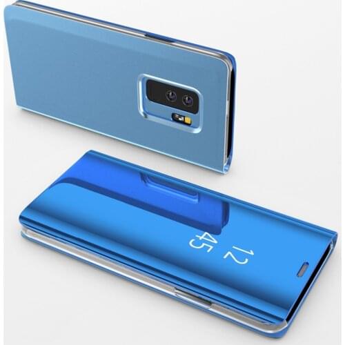 Mirror Flip Cover Case For Samsung Galaxy S8 S9 S10 S20 Plus Ultra S10e A6 A8 J4 J6 Plus A10 A20 A30 A40 A50 A70 A51 A71 Case