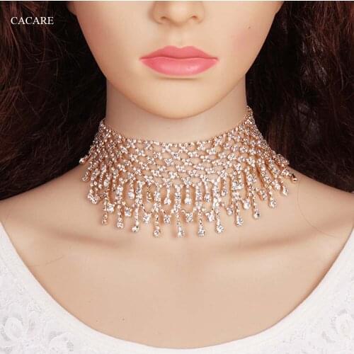 Long Pendent Large Necklace Maxi Women CHEAP Fashion Jewelry Collares Statement Rhinestones Tassels Necklace F1048