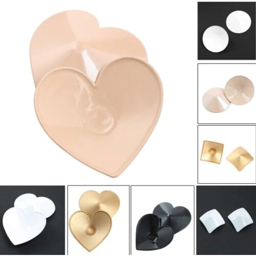 1 Pair Sexy Metal Nipple Cover Breast Stickers BDSM Bondage Fetishs Chest Stickers Sex Toys For Woman Couples Games