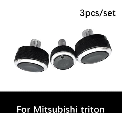 3pcs/set Car ac knob air conditioning knob For Mitsubishi triton heat control switch knob ac knob car auto accessories