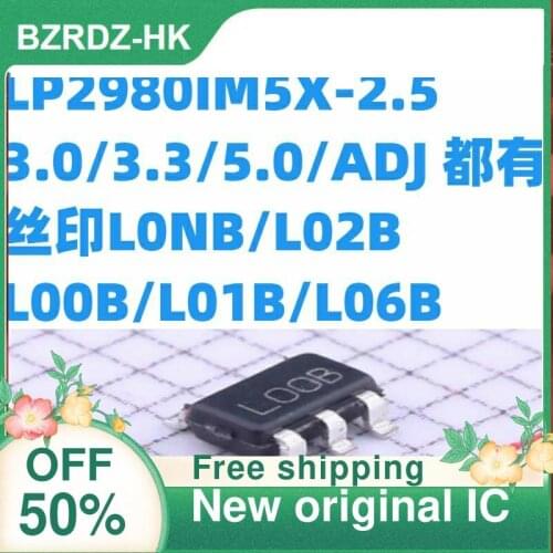 5PCS/lot LP2980IM5X-2.5/3.0/3.3/5.0/ADJ LONB/LO2B/LOOB/LO1B/LO6B New original IC