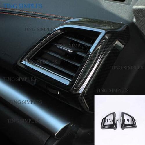 For 2017 2018 2019 2020 Subaru Impreza Crosstrek XV Dashboard Side Air Vent Cover Surrounds accessories abs chrome
